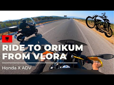 Ride to Orikum from Vlora | Honda X ADV - 🇦🇱 #Albania 4K @MTravelVlog