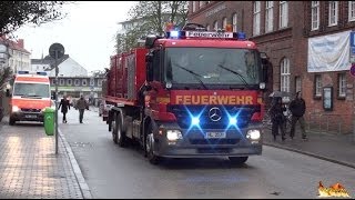 preview picture of video '[Brennt Lok im Hauptbahnhof] Großeinsatz BF + FF Lübeck [Anfahrten und Einsatzstelle]'