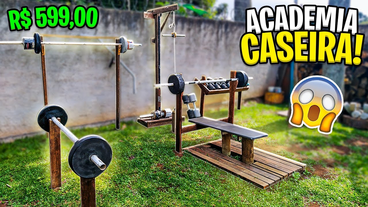 COMO CONSTRUIR UMA ACADEMIA EM CASA GASTANDO POUCO