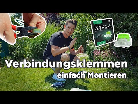 RASENWERK Verbindungsklemmen - Suchkabel mit dem Begrenzungskabel verbinden