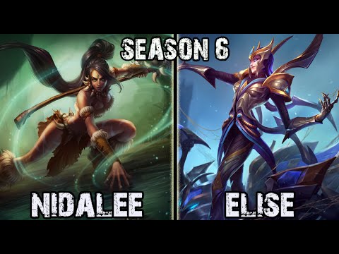 SKT T1 Faker Nidalee vs Elise Jungle Ranked Challenger Korea