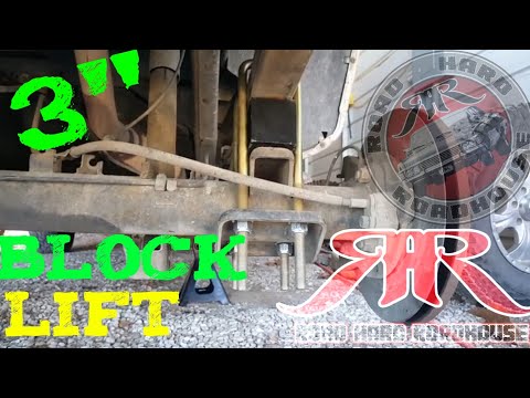 3\" BLOCK LIFT FOR LEAF SPRING REAR ENDS