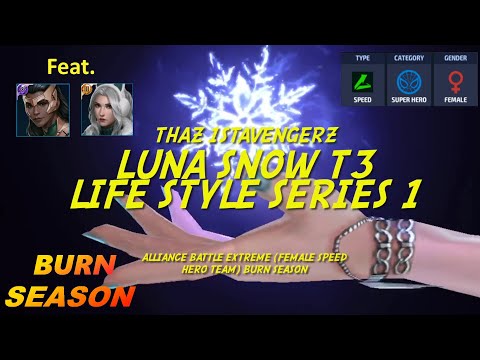 [New ABX] Luna snow , Whitefox & Wave || Female Speed Hero team 11m+ (Burn Season)