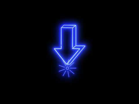 Neon Aarrow Element 13 | 4K Arrow Sticker | No Copyright | Motion Graphics | Stock Footage