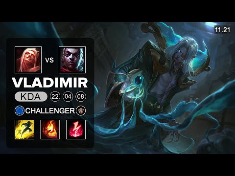 Vladimir Mid vs Ekko - EUW Challenger - Season 11 Patch 11.21