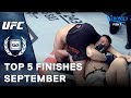 Top 5 finishes in september 2019