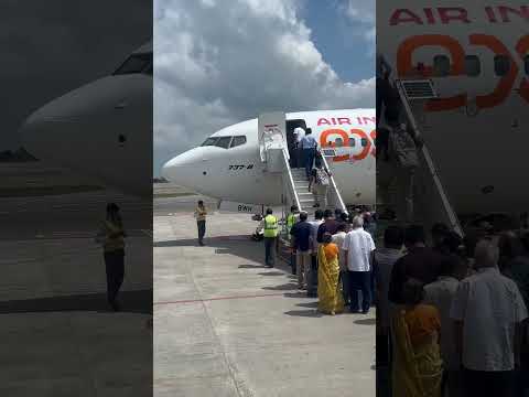 Air india express ✈️#airindiaflight#airlines  #airindiaexpress #flightview  #shorts #viralvideo
