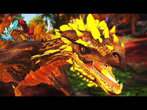 [1] CRYSTAL WYVERNS in the EMBERFALL!!! (ARK Crystal Isles Gameplay)