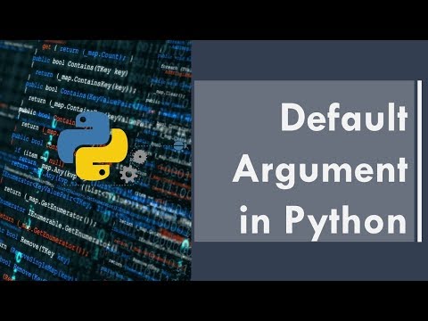 Part 9 Default Argument In Python Python For Beginners