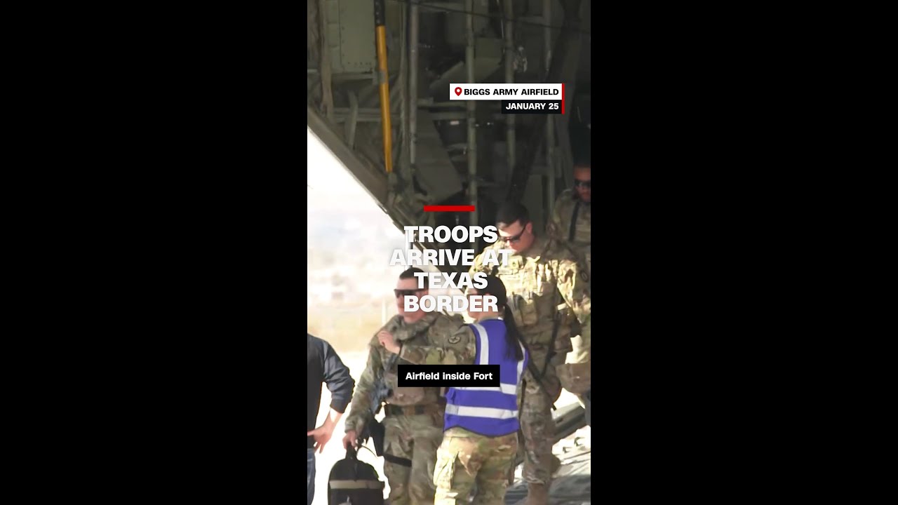 Troops arrive at Texas border