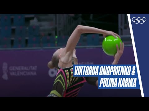 🇺🇦 Ukraine's Viktoriia Onoprienko & Polina Karika at the World Championships 2023