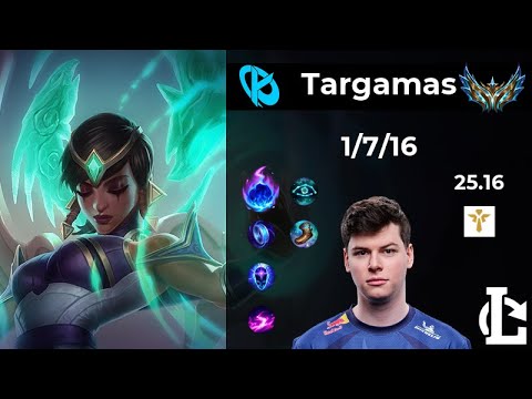 Karma SUPPORT - KC Targamas | Patch 25.16 EUW Challenger