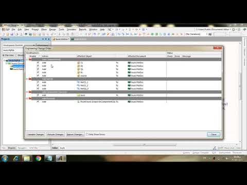 Altium designer schematic for buck circuit