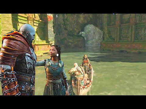 Kratos Says He Trusts Angrboda With His Life And Son -GOD OF WAR RAGNAROK