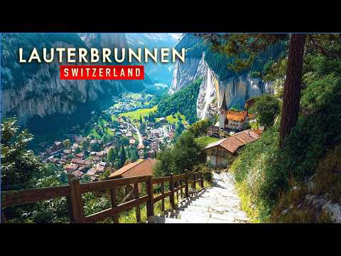 Walking Tour of Lauterbrunnen | Switzerland 4K