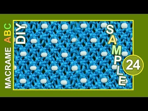 Macrame ABC pattern sample 17