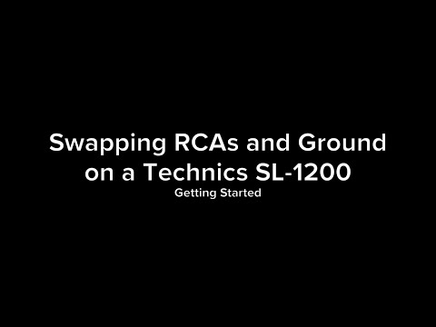 Full RCA and Ground Wire job on a Technics 1200 pt. 1/4