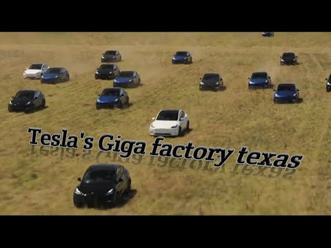 Tesla's new Giga factory in texas commercial video