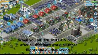 Airport City: Free 2 Fly - When you hit ONE MILLION coins..