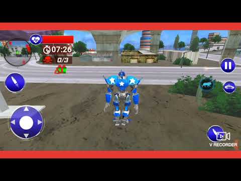 US POLICE CAR TRANSFORM ROBOT WAR 2020 gameplay