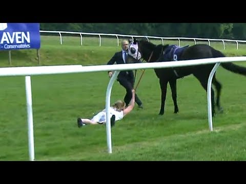 The Races Presenter tackles racehorse May 23. 2018