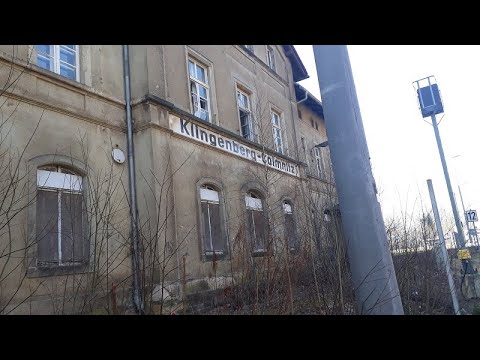 Bahnhof Klingenberg-Colmnitz Empfangsgebäude Verlassene Orte Bahnstrecke Dresden Freiberg Werdau