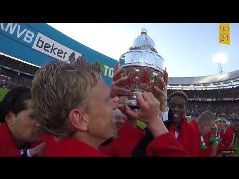 [Exclusive footage] Celebrations of the Feyenoord players after winning the Dutch Cup