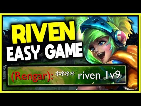 HOW TO WIN TOPLANE 100% COMPLETELY - RIVEN VS BEST CHAMPION GAMEPLAY GUIDE League of Legends