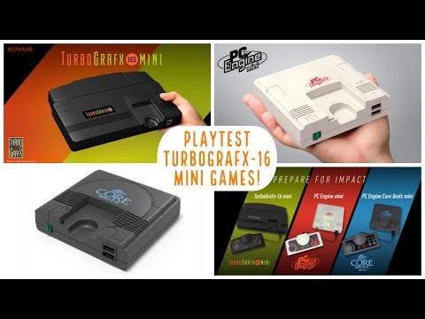 TurboGrafx 16 Mini Games Playtest | PC Engine Mini | PC Engine Core Grafx Mini