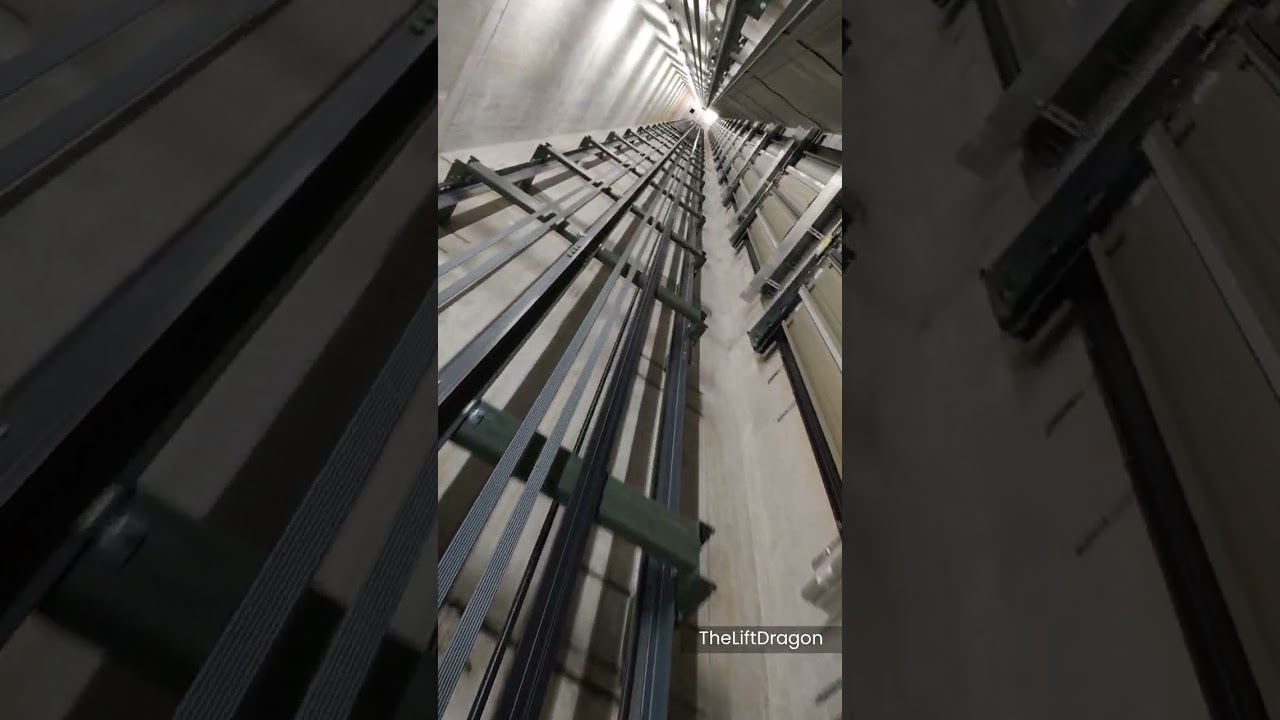 Fast 3m/s SCHINDLER 5500 MRL Lift - Shaft View