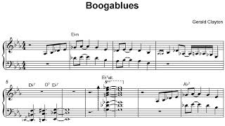 [Transcription] Boogablues _ Gerald Clayton Solo #Transcription #jazzpiano #jazz #blues #sheetmusic
