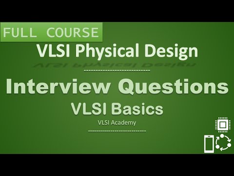 PD Lec 30 - Interview Questions | VLSI | Physical Design