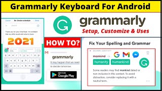 How to Use Grammarly App on Android Phone - Grammarly Keyboard App in Mobile 2022