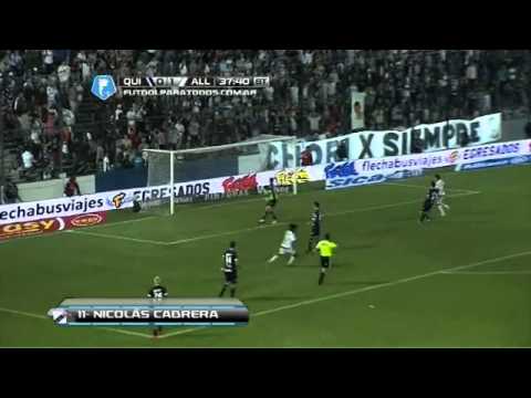 Gol de Cabrera Quilmes 0   All Boys 2 Fecha 7 Torneo Final 2014