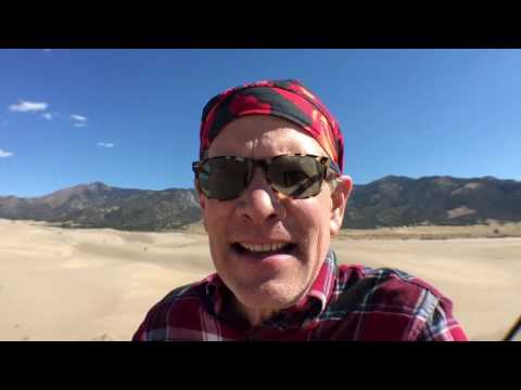 Sand Sledding in Great Sand Dunes NP in Southern Colorado