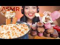 ASMR SMORES DIP MAGNUM ICE CREAM BARS COOKIES MUKBANG 먹방 NO TALKING 스모어딥 초콜릿 아�