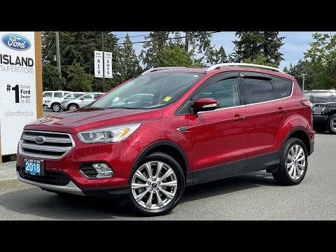 2018 Ford Escape Titanium + NAV, Trailer tow Hitch, AWD Review | Island Ford