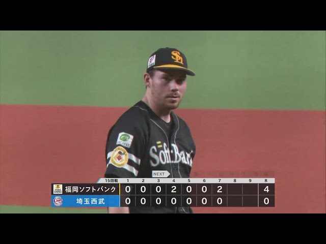 【7回裏】圧巻の投球!! ホークス・C.スチュワート・ジュニア 7回無失点3奪三振の好投!!  2024年7月19日 埼玉西武ライオンズ 対 福岡ソフトバンクホークス