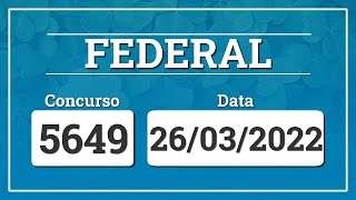 Capa de LOTERIA FEDERAL 5649