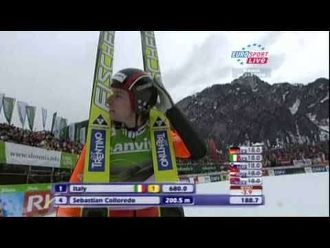 Sebestian Colloredo 200.5m Planica 2011 Team Competition First Round