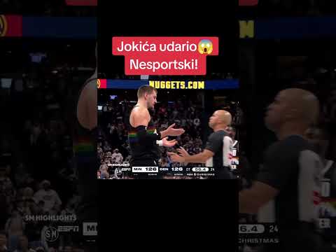 Nikola Jokic udario ga nesportski potez! nikola jokic vs edwards
