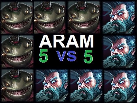 League of Legends * One for all mode * ARAM 5 zilean VS 5 Tahm Kench