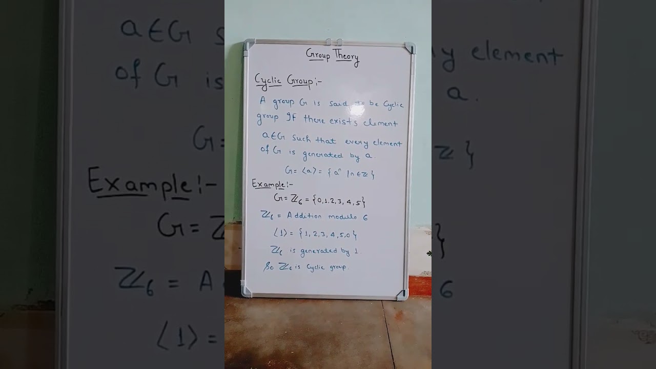 What is Cyclic Group and it's example/Group Theory/IIT JAM/CUET/BSC/CMI/NBHM/Abstract Algebra