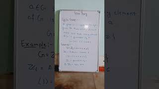 What is Cyclic Group and it's example/Group Theory/IIT JAM/CUET/BSC/CMI/NBHM/Abstract Algebra