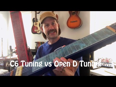 2X4 Lap Steels (C6 vs Open D tuning)