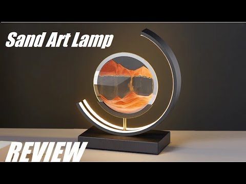 REVIEW: Sands of Time Lamp - Artistic Sand Art LED Lamp - Unique Lighting!