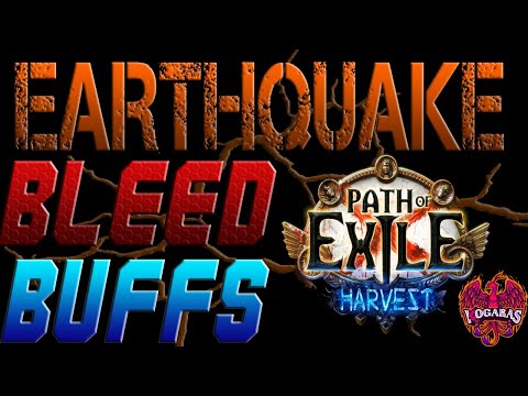 Path of Exile 3.11 Harvest - Earthquake Bleed Build BUFFS & SHOWCASE - FIST OF WAR IS OP!
