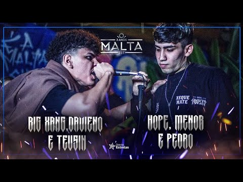 BIG XANG, DAVIENO (RR) e TEUSIN x HOPE, MENOR MC e PEDRO | 1ª FASE | ANIVERSÁRIO 3 ANOS DA MALTA