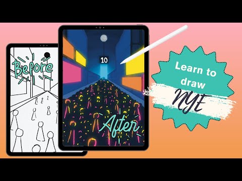Procreate Tutorial for Beginners: NYE Sketch