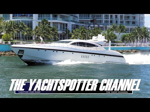 FULL THROTTLE EXIT FORZA | THE  MANGUSTA 108 YACHT | HAULOVER INLET IN MIAMI FLORIDA